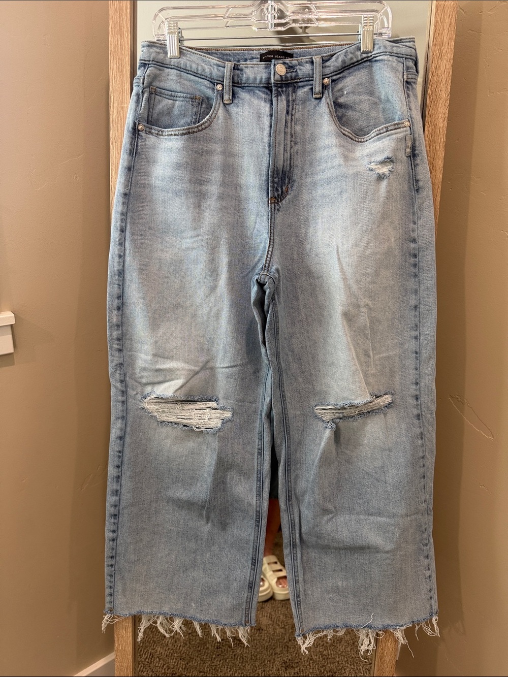 Silver jeans wide crop